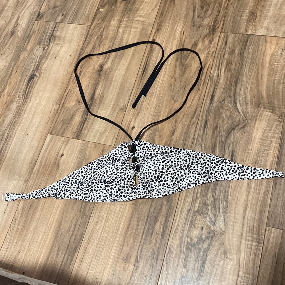 Spotted bikini top